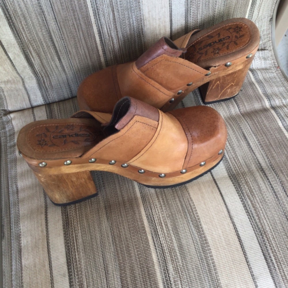 Women’s Vintage Candies Platform “Patchwork” Clogs - Size 10